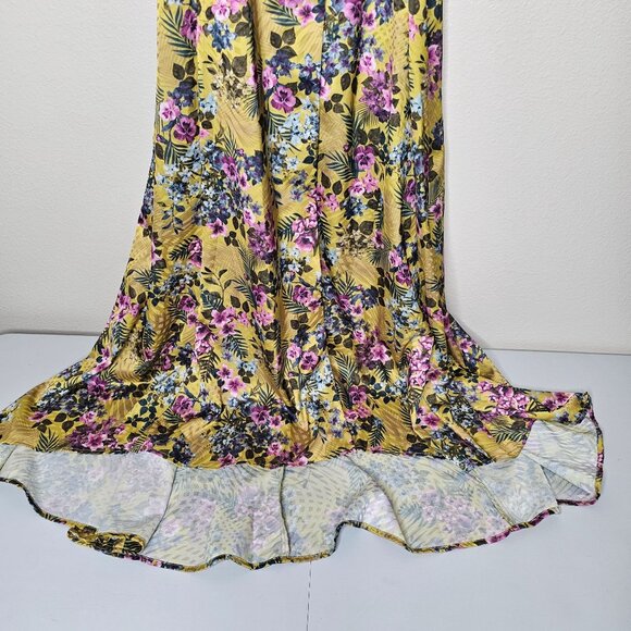 Hutch XS  Wrap Dress Val Pietrina Maxi Floral Flutter Sleeve Fairy Formal Event - Picture 5 of 11